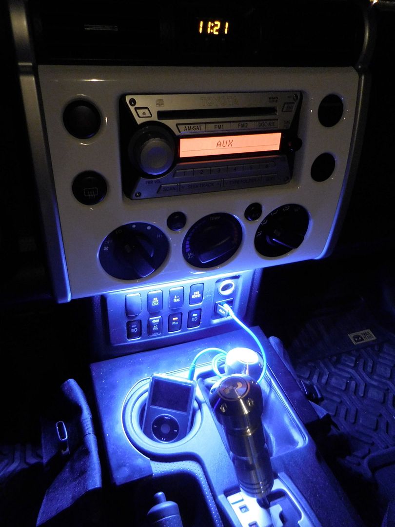 Center Console UnderRadio Flex LEDs Install Toyota FJ Cruiser Forum